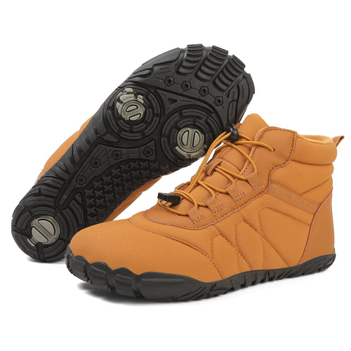 draussenfeet winter barfussschuhe schneestiefel 31526 braun