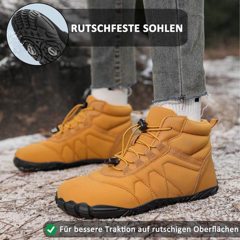 Schneestiefel Verschleißfeste Trekkingschuhe Wanderschuhe Rutschfester & Wasserdichter Barfußschuh für den Winter (Unisex)