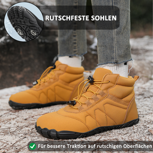 draussenfeet winter barfussschuhe schneestiefel 31526 braun