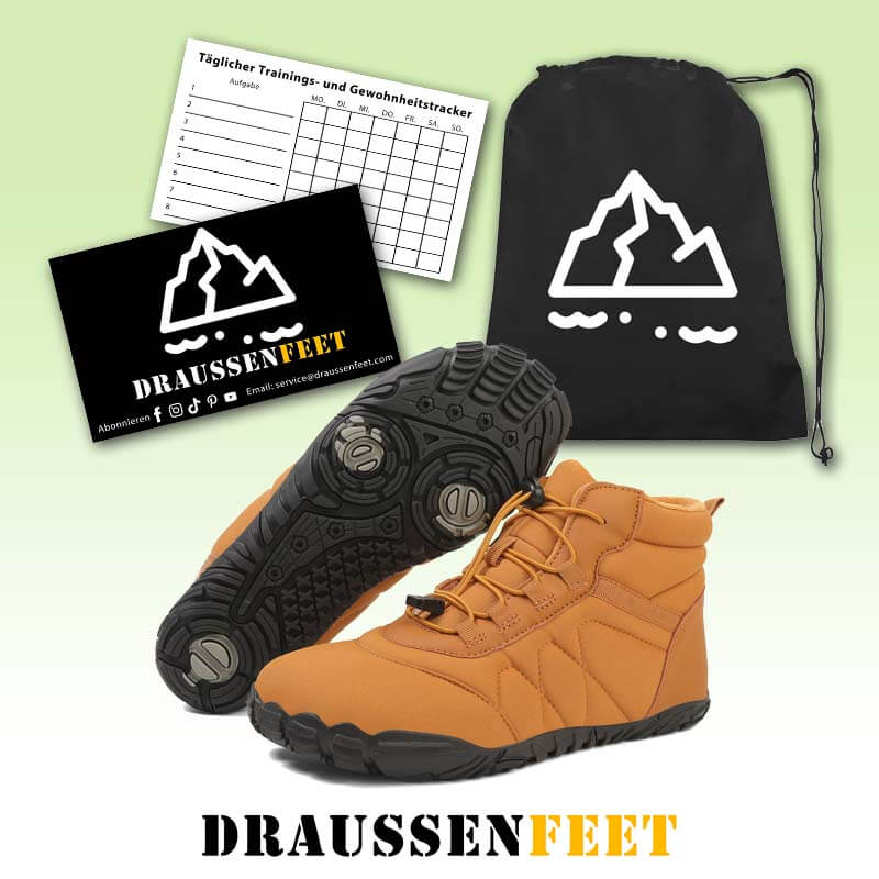 Schneestiefel Verschleißfeste Trekkingschuhe Wanderschuhe Rutschfester & Wasserdichter Barfußschuh für den Winter (Unisex)