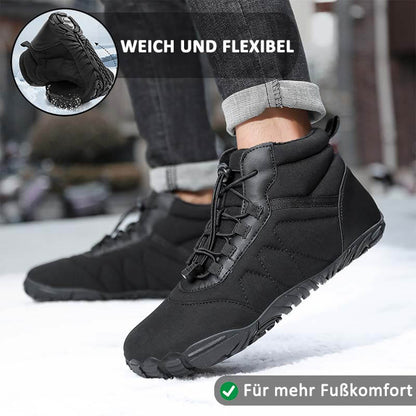 Schneestiefel Verschleißfeste Trekkingschuhe Wanderschuhe Rutschfester & Wasserdichter Barfußschuh für den Winter (Unisex)