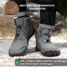 Lade das Bild in den Galerie-Viewer, Herbst &amp; Winter Outdoor Barfuß Schneestiefel Wasserdicht Rutschfest Plüsch Futter Wanderschuhe Schuhe (Unisex)
