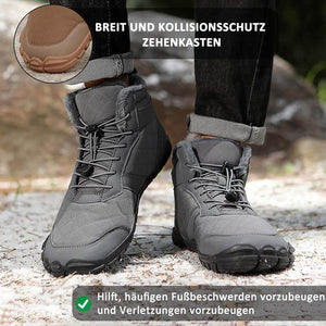 Herbst & Winter Outdoor Barfuß Schneestiefel Wasserdicht Rutschfest Plüsch Futter Wanderschuhe Schuhe (Unisex)