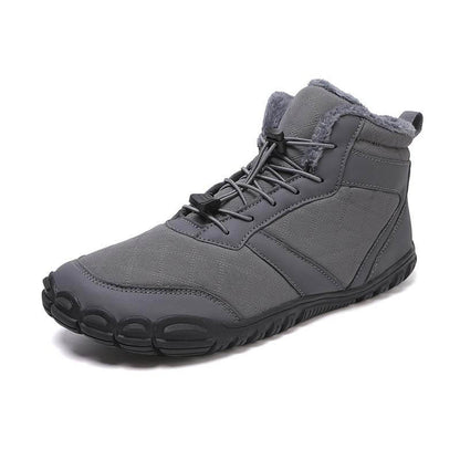 Herbst & Winter Outdoor Barfuß Schneestiefel Wasserdicht Rutschfest Plüsch Futter Wanderschuhe Schuhe (Unisex)