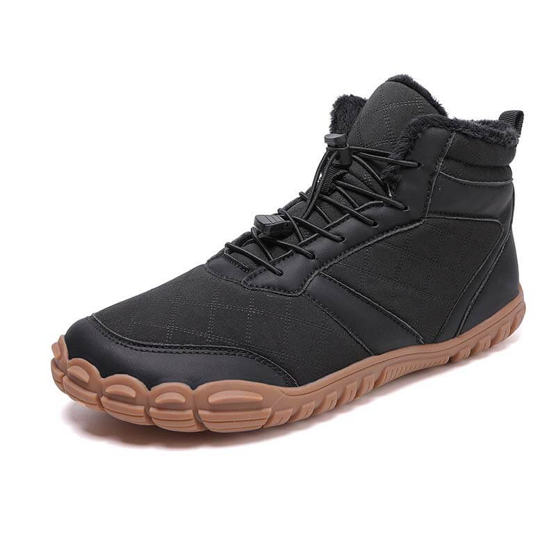 Herbst & Winter Outdoor Barfuß Schneestiefel Wasserdicht Rutschfest Plüsch Futter Wanderschuhe Schuhe (Unisex)