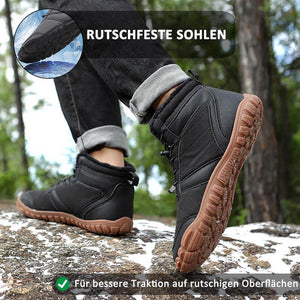 Herbst & Winter Outdoor Barfuß Schneestiefel Wasserdicht Rutschfest Plüsch Futter Wanderschuhe Schuhe (Unisex)