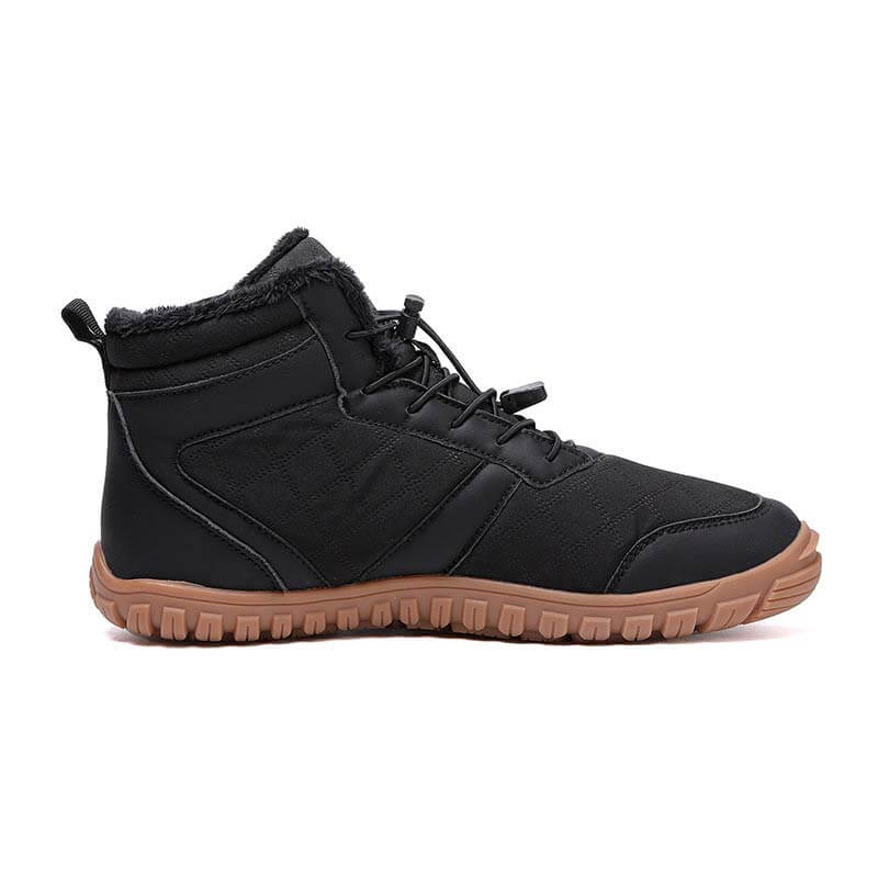 Herbst & Winter Outdoor Barfuß Schneestiefel Wasserdicht Rutschfest Plüsch Futter Wanderschuhe Schuhe (Unisex)