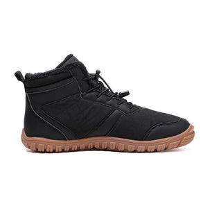 Herbst & Winter Outdoor Barfuß Schneestiefel Wasserdicht Rutschfest Plüsch Futter Wanderschuhe Schuhe (Unisex)