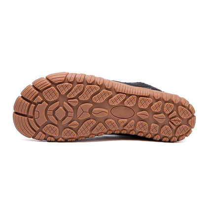 Herbst & Winter Outdoor Barfuß Schneestiefel Wasserdicht Rutschfest Plüsch Futter Wanderschuhe Schuhe (Unisex)