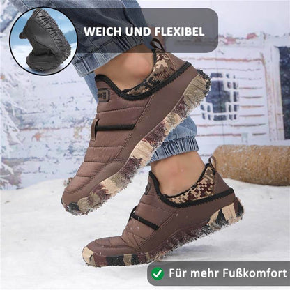 Outdoor-Schuhe mit Plüschfutter, Wasserdicht, Rutschfest, Verschleißfest, Freizeit-Wanderschuhe, Schneestiefel (Unisex)