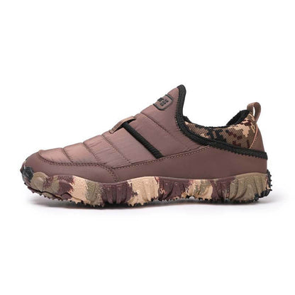 Outdoor-Schuhe mit Plüschfutter, Wasserdicht, Rutschfest, Verschleißfest, Freizeit-Wanderschuhe, Schneestiefel (Unisex)