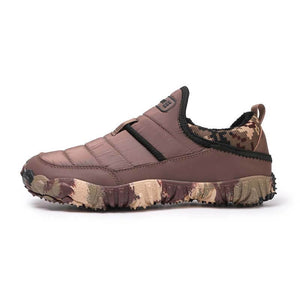 Outdoor-Schuhe mit Plüschfutter, Wasserdicht, Rutschfest, Verschleißfest, Freizeit-Wanderschuhe, Schneestiefel (Unisex)