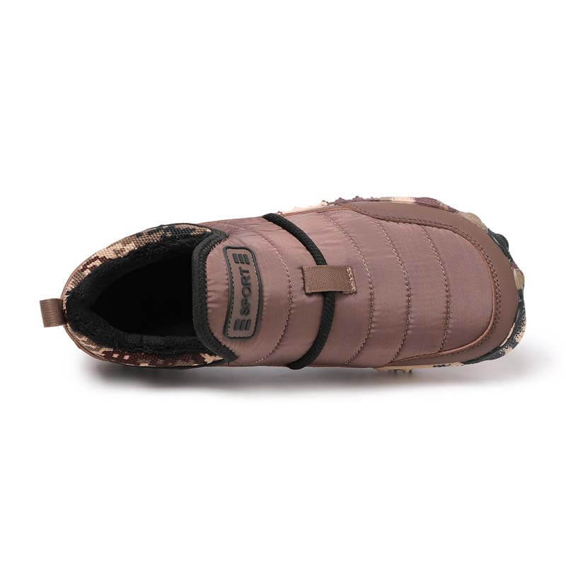 Outdoor-Schuhe mit Plüschfutter, Wasserdicht, Rutschfest, Verschleißfest, Freizeit-Wanderschuhe, Schneestiefel (Unisex)