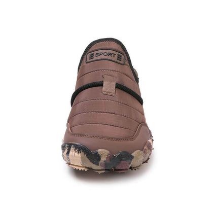 Outdoor-Schuhe mit Plüschfutter, Wasserdicht, Rutschfest, Verschleißfest, Freizeit-Wanderschuhe, Schneestiefel (Unisex)
