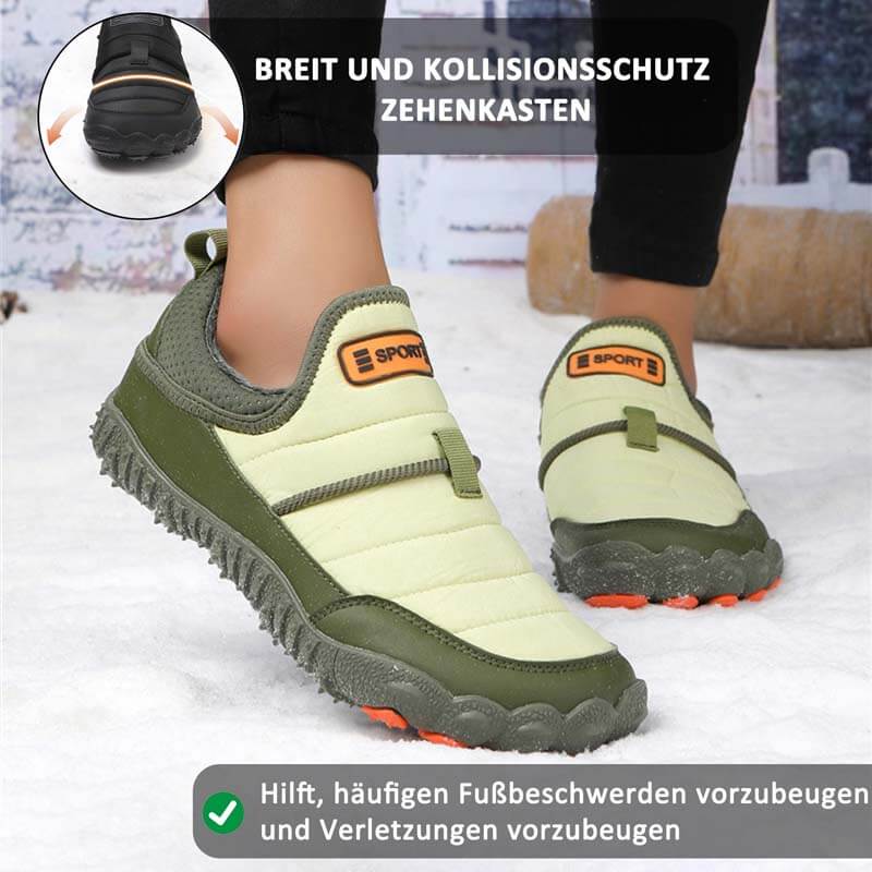 Outdoor-Schuhe mit Plüschfutter, Wasserdicht, Rutschfest, Verschleißfest, Freizeit-Wanderschuhe, Schneestiefel (Unisex)