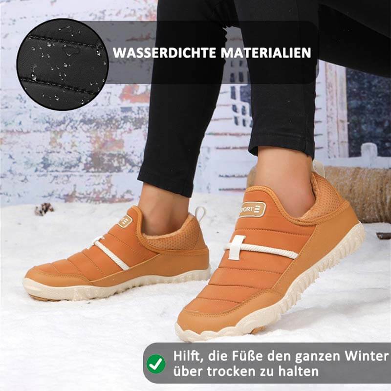 Outdoor-Schuhe mit Plüschfutter, Wasserdicht, Rutschfest, Verschleißfest, Freizeit-Wanderschuhe, Schneestiefel (Unisex)