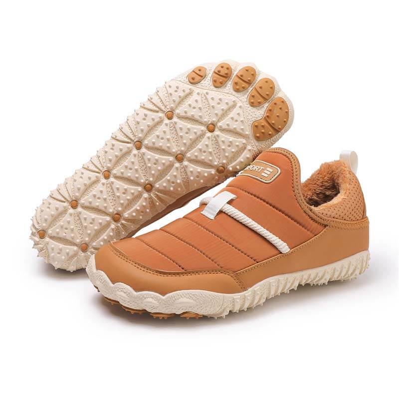 Outdoor-Schuhe mit Plüschfutter, Wasserdicht, Rutschfest, Verschleißfest, Freizeit-Wanderschuhe, Schneestiefel (Unisex)