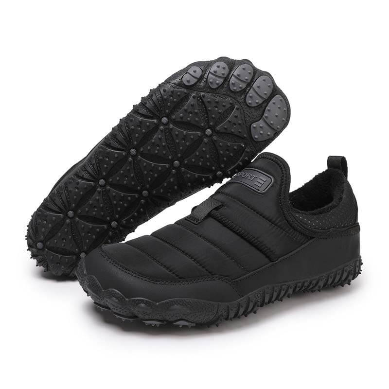Outdoor-Schuhe mit Plüschfutter, Wasserdicht, Rutschfest, Verschleißfest, Freizeit-Wanderschuhe, Schneestiefel (Unisex)
