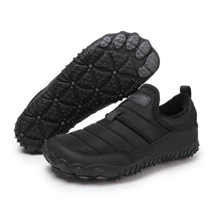 Outdoor-Schuhe mit Plüschfutter, Wasserdicht, Rutschfest, Verschleißfest, Freizeit-Wanderschuhe, Schneestiefel (Unisex)