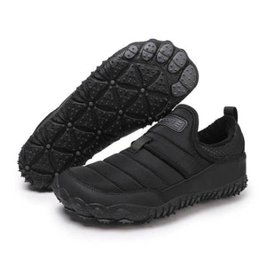 Outdoor-Schuhe mit Plüschfutter, Wasserdicht, Rutschfest, Verschleißfest, Freizeit-Wanderschuhe, Schneestiefel (Unisex)
