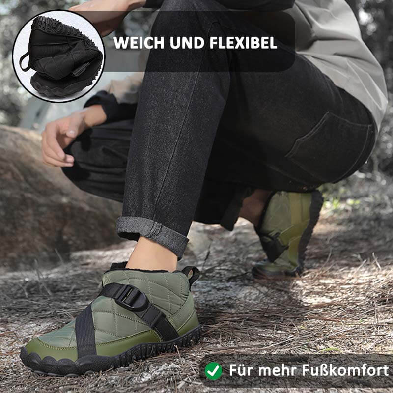 Outdoor-Schuhe für Herren und Damen, Plüschfutter, Wasserdicht, Rutschfest, Verschleißfest, Freizeit-Wanderschuhe, Schneeschuhe (Unisex)