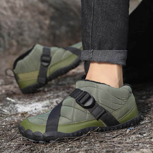 Outdoor-Schuhe für Herren und Damen, Plüschfutter, Wasserdicht, Rutschfest, Verschleißfest, Freizeit-Wanderschuhe, Schneeschuhe (Unisex)