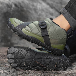 Outdoor-Schuhe für Herren und Damen, Plüschfutter, Wasserdicht, Rutschfest, Verschleißfest, Freizeit-Wanderschuhe, Schneeschuhe (Unisex)
