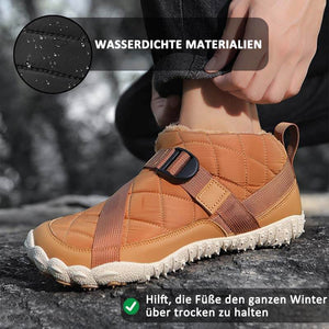 Outdoor-Schuhe für Herren und Damen, Plüschfutter, Wasserdicht, Rutschfest, Verschleißfest, Freizeit-Wanderschuhe, Schneeschuhe (Unisex)