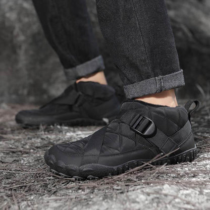 Outdoor-Schuhe für Herren und Damen, Plüschfutter, Wasserdicht, Rutschfest, Verschleißfest, Freizeit-Wanderschuhe, Schneeschuhe (Unisex)