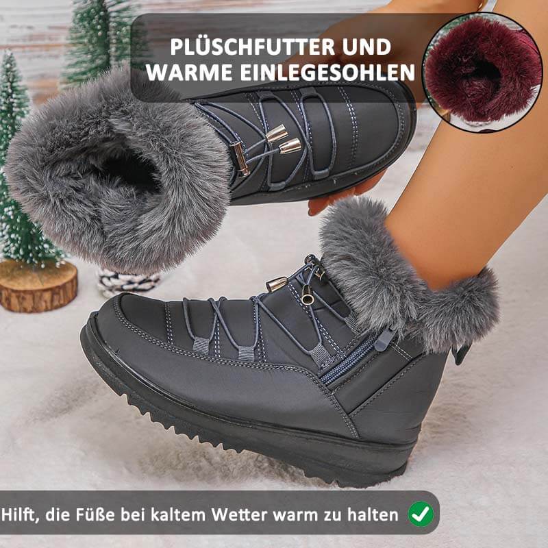 Damen-Schneestiefel Winter Warmes Fleecefutter Verdickte Baumwollschuhe