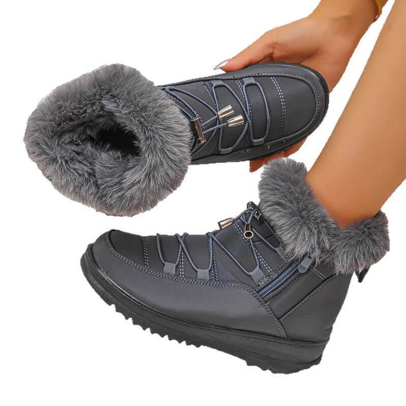 Damen-Schneestiefel Winter Warmes Fleecefutter Verdickte Baumwollschuhe