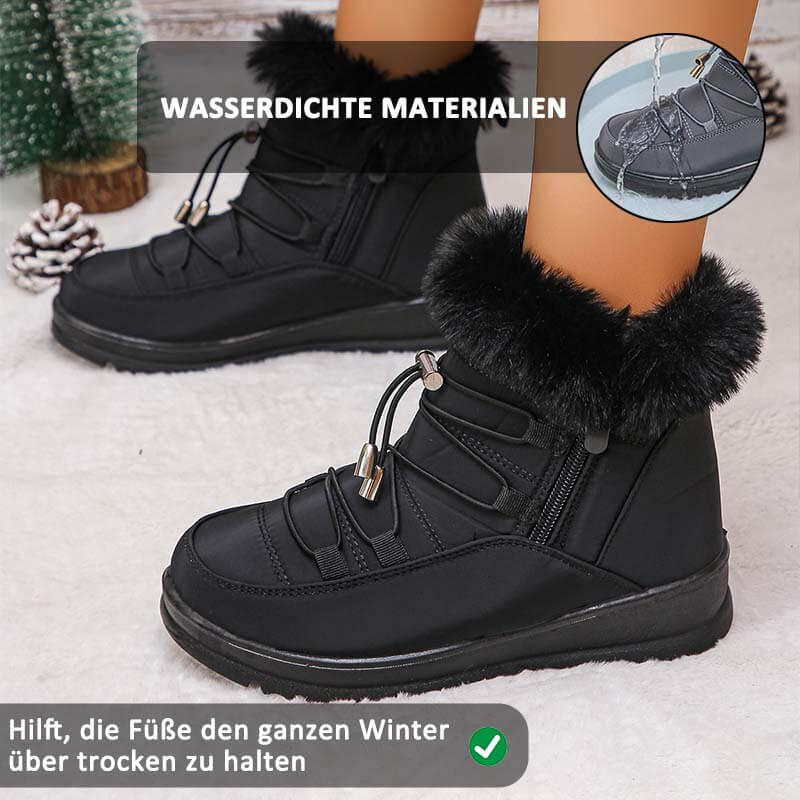Damen-Schneestiefel Winter Warmes Fleecefutter Verdickte Baumwollschuhe