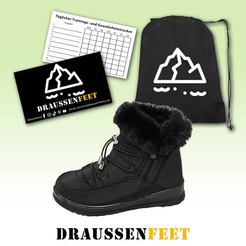 Damen-Schneestiefel Winter Warmes Fleecefutter Verdickte Baumwollschuhe