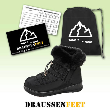 Damen-Schneestiefel Winter Warmes Fleecefutter Verdickte Baumwollschuhe