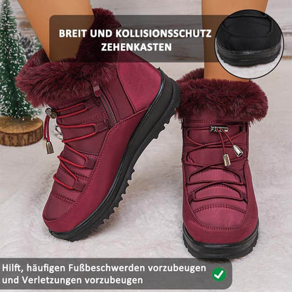 Damen-Schneestiefel Winter Warmes Fleecefutter Verdickte Baumwollschuhe