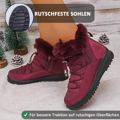 Damen-Schneestiefel Winter Warmes Fleecefutter Verdickte Baumwollschuhe