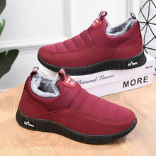 Lade das Bild in den Galerie-Viewer, Damen-Winterschuhe aus Baumwolle mit weicher Sohle und gefütterten Schneestiefeln
