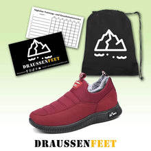 Lade das Bild in den Galerie-Viewer, Damen-Winterschuhe aus Baumwolle mit weicher Sohle und gefütterten Schneestiefeln
