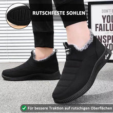 Lade das Bild in den Galerie-Viewer, Damen-Winterschuhe aus Baumwolle mit weicher Sohle und gefütterten Schneestiefeln

