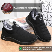 Lade das Bild in den Galerie-Viewer, Damen-Winterschuhe aus Baumwolle mit weicher Sohle und gefütterten Schneestiefeln
