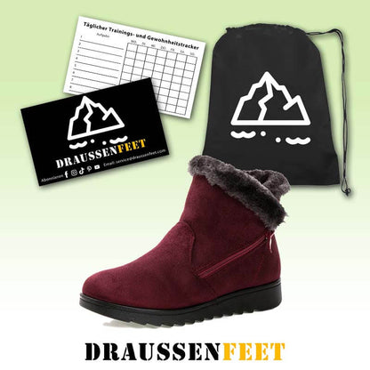 Warme Winterstiefel für Damen aus Baumwolle