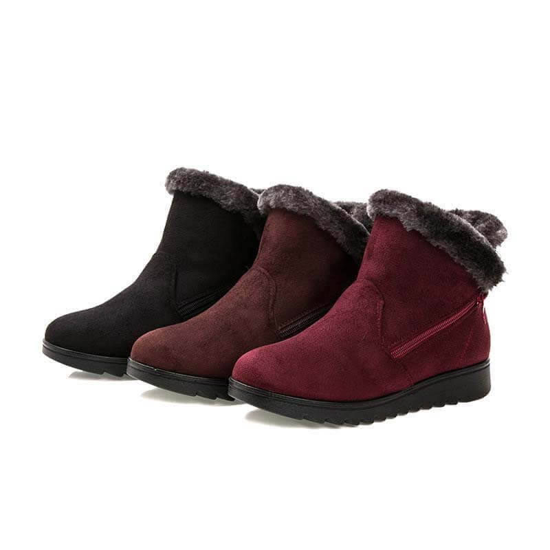 Warme Winterstiefel für Damen aus Baumwolle