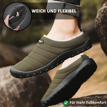 Lade das Bild in den Galerie-Viewer, draussenfeet winter schneeschuhe hausschuhe 31164 armeegrun
