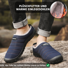 Lade das Bild in den Galerie-Viewer, draussenfeet winter schneeschuhe hausschuhe 31164 dunkelblau
