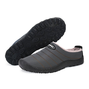 draussenfeet winter schneeschuhe hausschuhe 31164 grau
