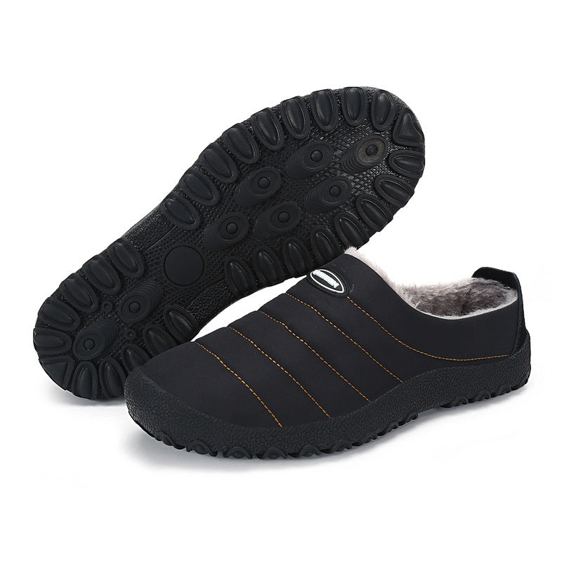 draussenfeet winter schneeschuhe hausschuhe 31164 schwarz