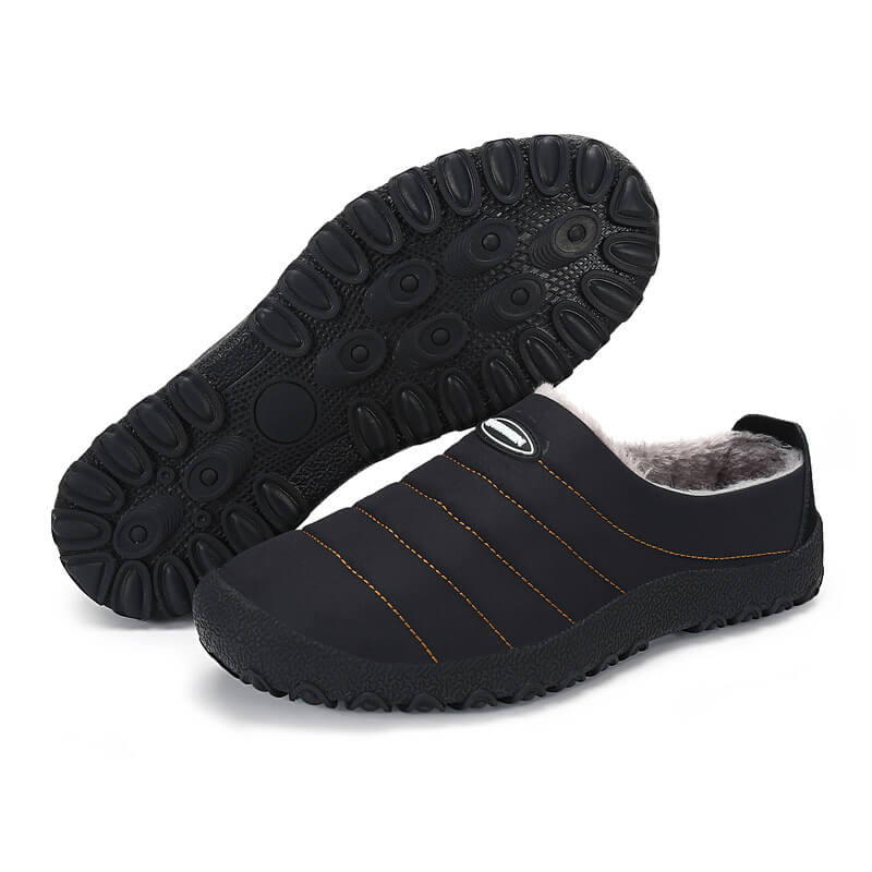 Lenque de felpa para hombres Slip de tela impermeable en la zapatilla informal de salmuera suave