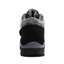Lade das Bild in den Galerie-Viewer, Damen Wildleder Warm Gefütterte Stiefel Slip On Flache Winterschuhe
