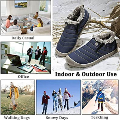 Wasserdichte Warme mit Plüsch Gefütterte Outdoor-Schuhe Stiefeletten Unisex