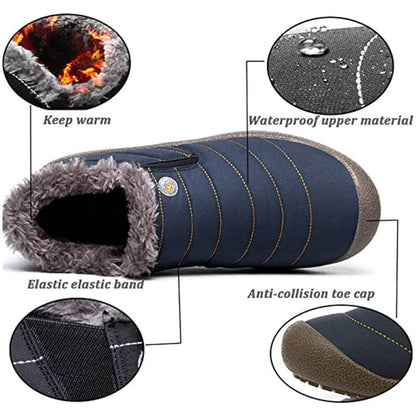 Wasserdichte Warme mit Plüsch Gefütterte Outdoor-Schuhe Stiefeletten Unisex